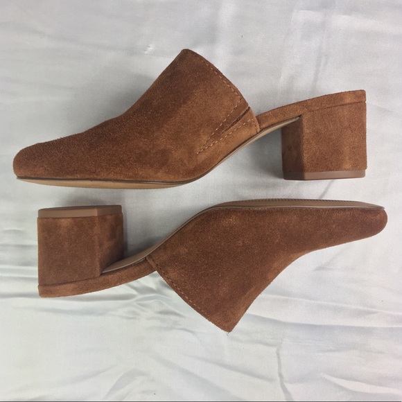 Madewell Shoes - Madewell Mule Rich Suede Burnt Sienna Brown Shoes